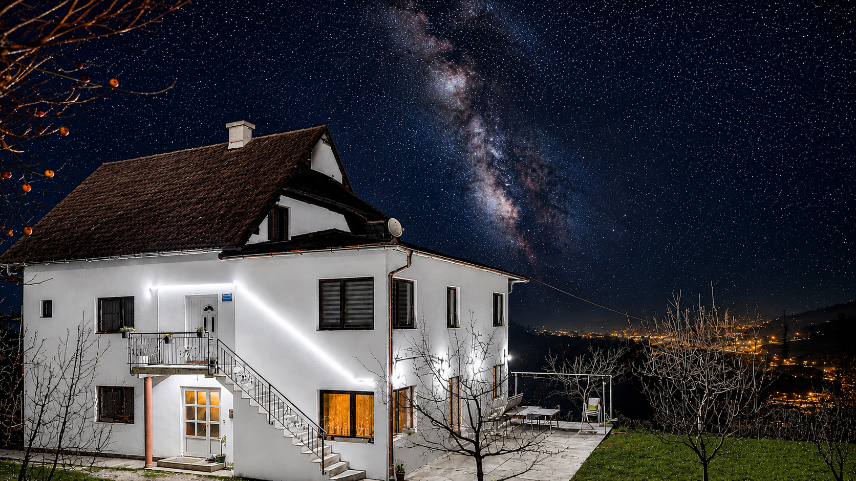 Apartman GM — kuća noću